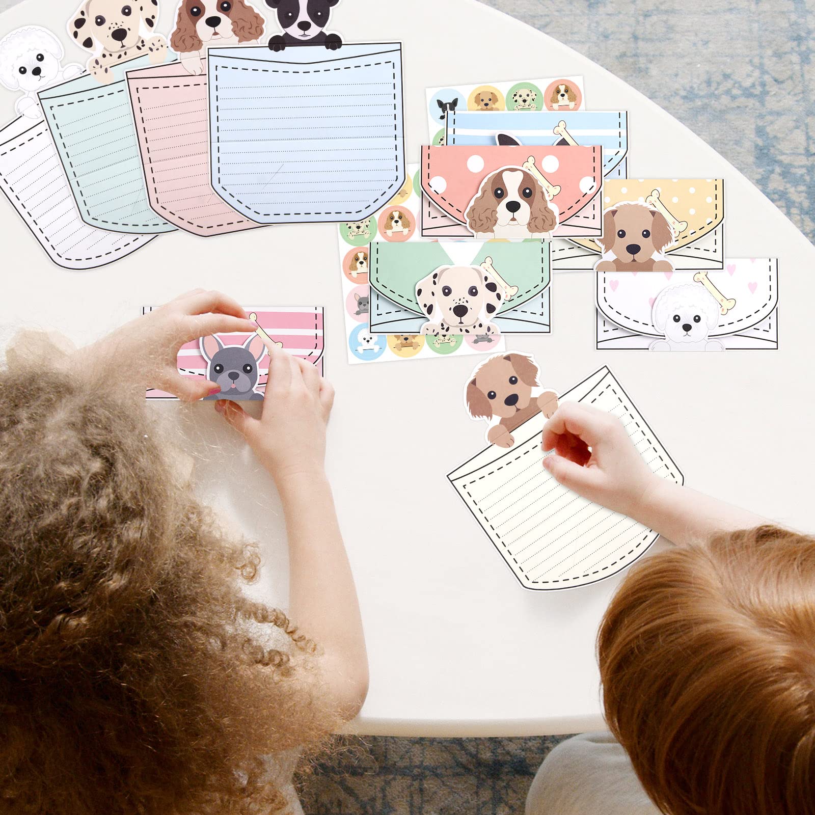 24 Pcs Letter Writing Stationery Paper Set Dog Design Greeting Cards with Envelopes for Kids Classroom Birthday Party - Image 7