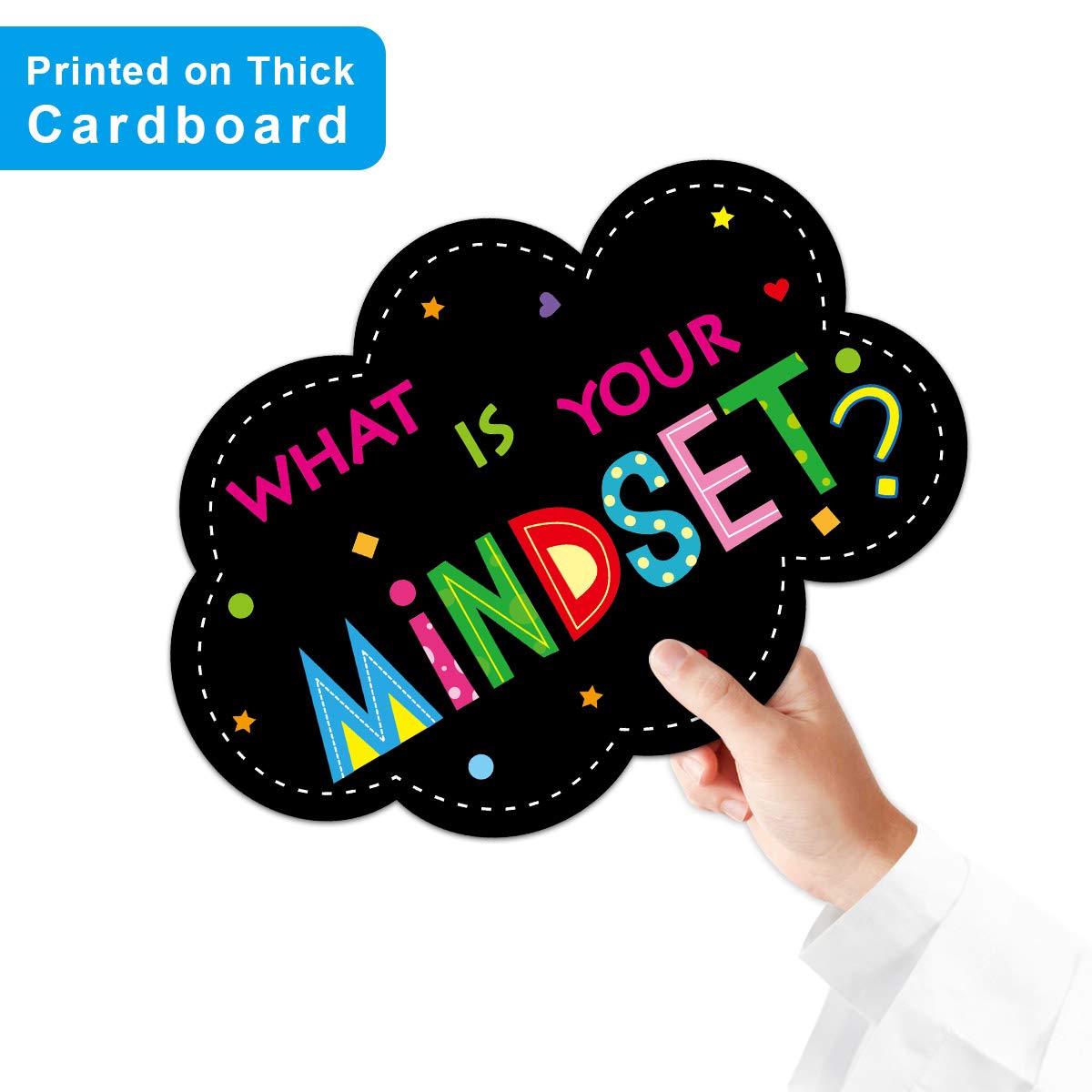 Ceiba Tree Growth Mindset Posters Classroom Bulletin Board Inspirational Poster Motivational Signs Positive Sayings What is Your Mindset for Chalkboard Whiteboard School Classroom Office Decorations - Image 3